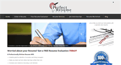 Desktop Screenshot of perfectresumewriters.com
